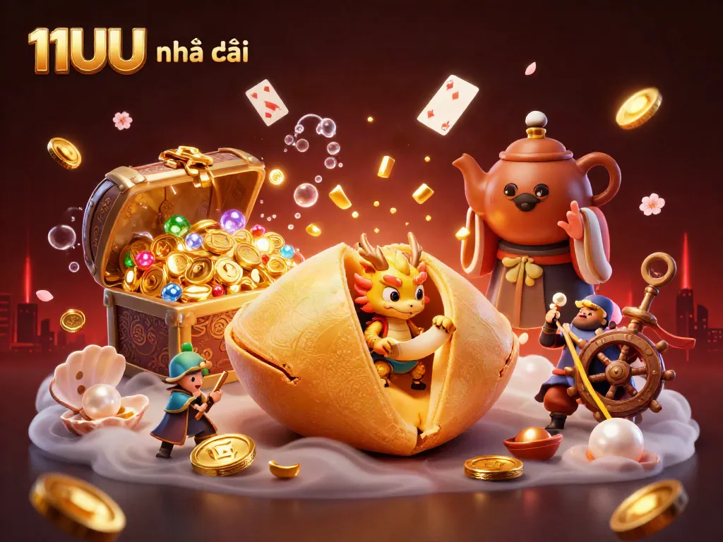 Engage with 11UU nhà cái, exploring vibrant gaming adventures in a captivating 3D scene.