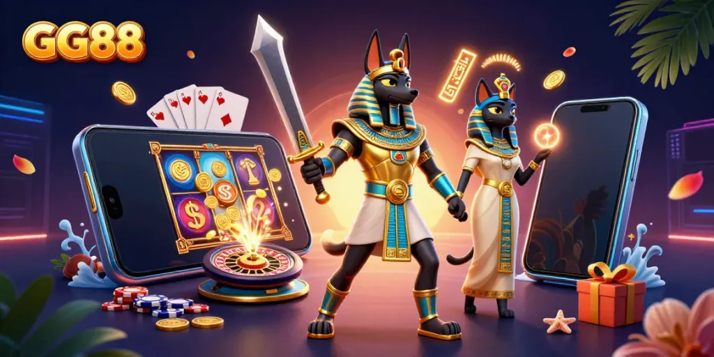 Experience exciting jackpots and gameplay with GG88's vibrant online casino adventure.